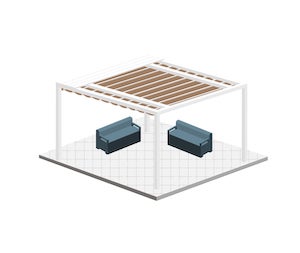 Pergola toile autoportée SUNVISION 2 Eco