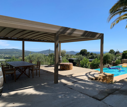 Pergola toile rétractable equinoxe 9