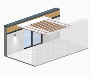Pergola toile sans piliers SUNVISION 2 Eco
