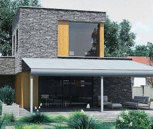 pergola bioclimatique retractable adossee ECLIPSE EVOLUTION